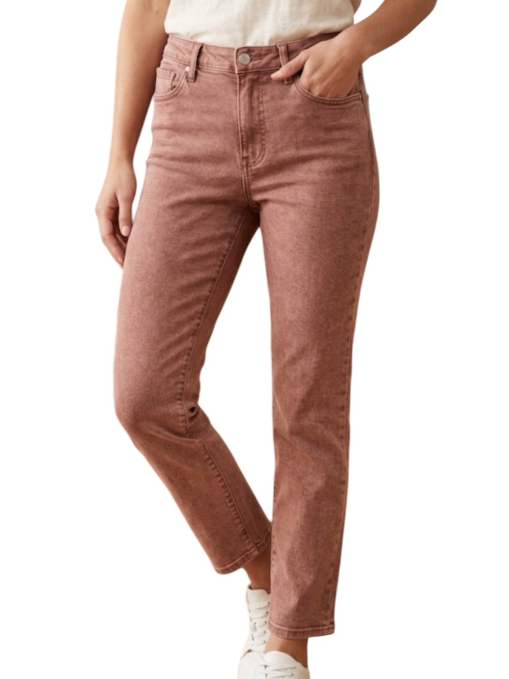 Kut From The Kloth Reese High Rise Straight Ankle Jeans 10
Y